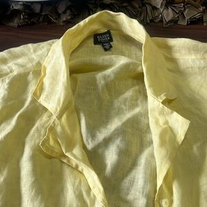 Button down Yellow Top-Eileen Fisher